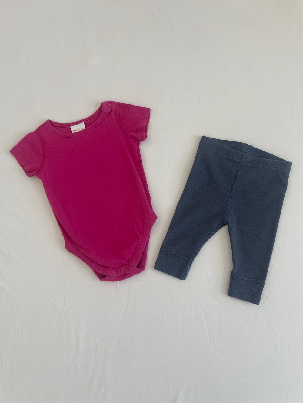 Hanna Andersson Bodysuit with Leggings - Kids Matching Set 3-6M (VGUC)
